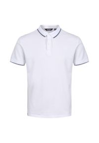 Regatta - Męska Koszulka Polo Tadeo. Typ kołnierza: polo. Kolor: biały #1