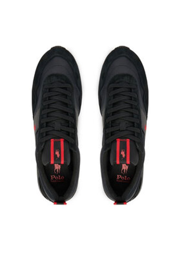 Polo Ralph Lauren Sneakersy Train 89 RIB-SK-LTL 809P01638002 Czarny. Kolor: czarny. Materiał: skóra, zamsz