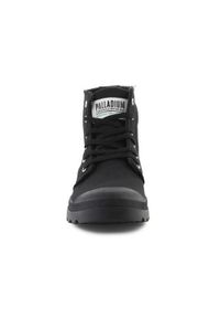 Buty do chodzenia unisex Palladium Hi Organic Ii. Zapięcie: sznurówki. Kolor: czarny. Materiał: tkanina. Szerokość cholewki: normalna. Sport: turystyka piesza