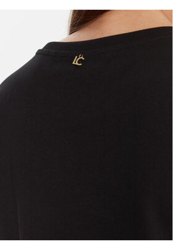 LOLA CASADEMUNT T-Shirt LF2515027 Czarny Regular Fit. Kolor: czarny. Materiał: bawełna
