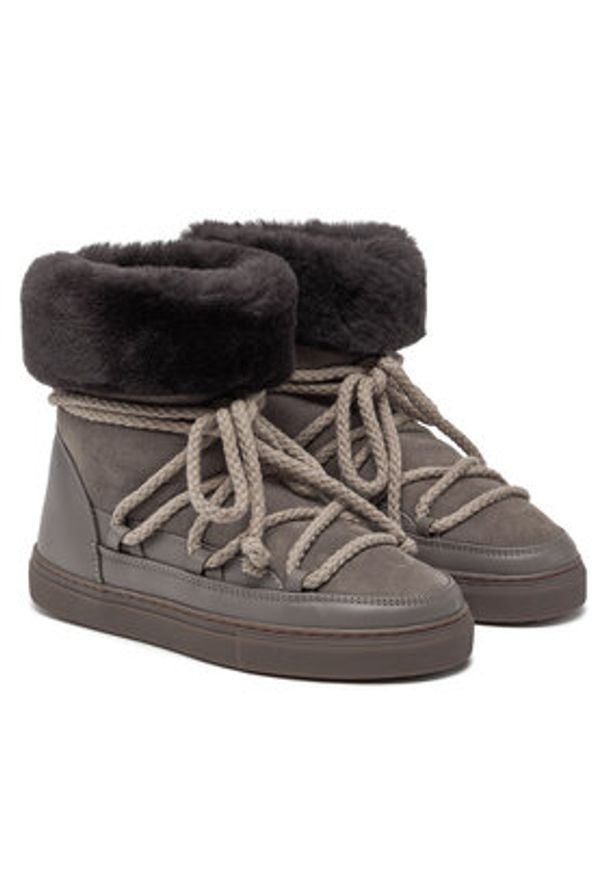 Inuikii Śniegowce Classic High 75207-005 Szary. Kolor: szary. Materiał: zamsz, skóra
