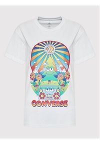 Converse T-Shirt Nature Party Graphic 10024245-A02 Biały Standard Fit. Kolor: biały. Materiał: bawełna #4