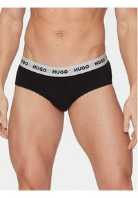 Hugo - HUGO Komplet 3 par slipów 50532570 Czarny. Kolor: czarny. Materiał: bawełna