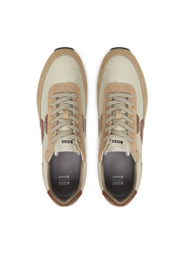 BOSS Sneakersy Parkour 50548723 Beżowy. Kolor: beżowy. Materiał: materiał
