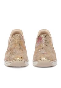 Rieker Półbuty 48761-90 Beżowy. Kolor: beżowy. Materiał: materiał #6