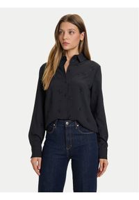 Guess Koszula W5BH80 W2982 Czarny Regular Fit. Kolor: czarny. Materiał: syntetyk