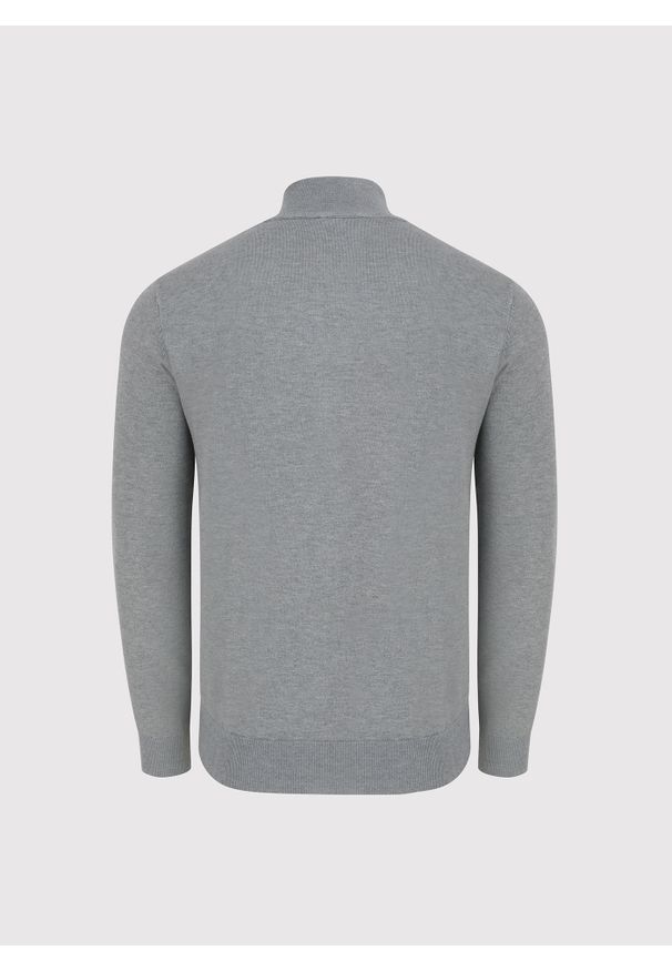 Pako Lorente - PAKO LORENTE - Szary rozpinany sweter męski. Okazja: na co dzień. Kolor: szary, beżowy, zielony. Materiał: poliamid, wiskoza. Wzór: gładki. Sezon: jesień. Styl: casual