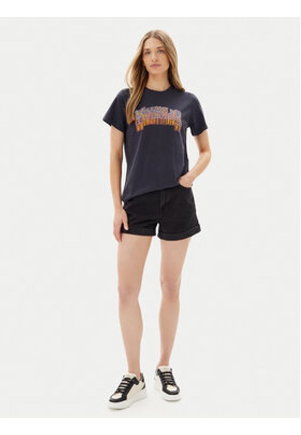 Wrangler T-Shirt Graphic 112362783 Czarny Regular Fit. Kolor: czarny. Materiał: bawełna