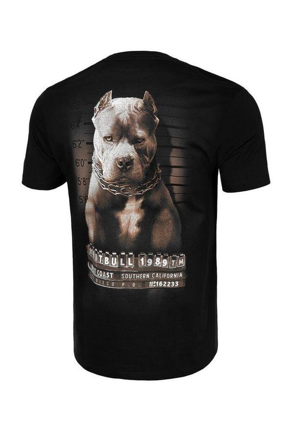 PITBULL - Koszulka bawełniana sportowy t-shirt dla dorosłych Mugshot II. Kolor: wielokolorowy, czarny, brązowy. Materiał: bawełna