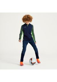 KIPSTA - Bluza do piłki nożnej dla dzieci Kipsta CLR na krótki suwak. Kolor: żółty, niebieski, wielokolorowy. Materiał: materiał. Długość: krótkie. Sport: piłka nożna, bieganie #2