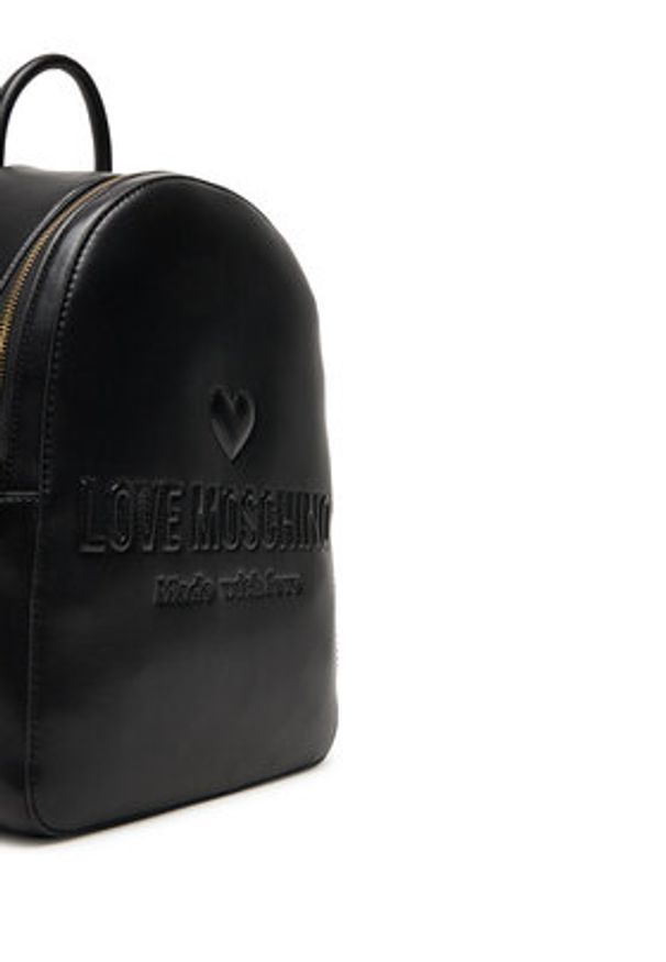 Love Moschino - LOVE MOSCHINO Plecak JC4222PP0MKF0000 Czarny. Kolor: czarny. Materiał: skóra