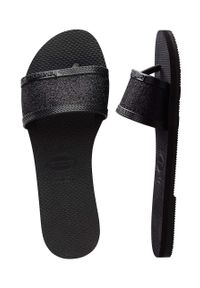 Havaianas klapki YOU ANGRA GLITTER damskie kolor czarny 4148294.0090. Kolor: czarny. Materiał: syntetyk, materiał, guma #2