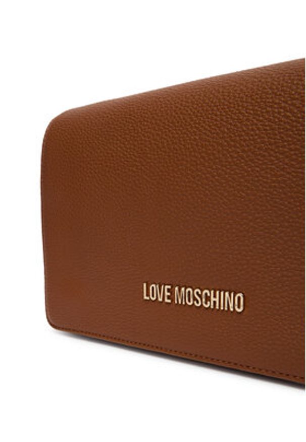 Love Moschino - LOVE MOSCHINO Torebka JC4008PP1OLB0200 Brązowy. Kolor: brązowy. Materiał: skórzane