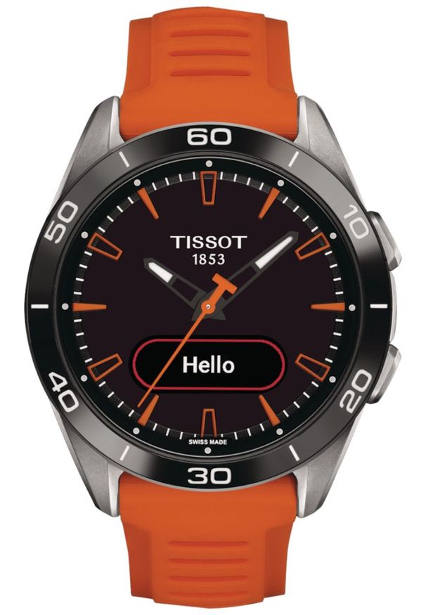 Zegarek TISSOT T-Touch Connect Sport T153.420.47.051.02. Rodzaj zegarka: cyfrowe. Materiał: materiał. Styl: sportowy
