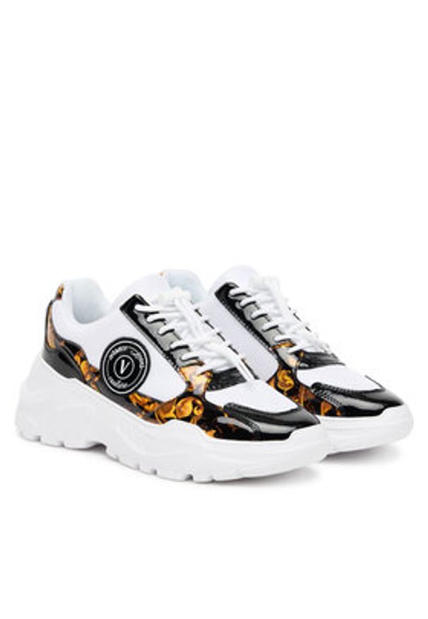Versace Jeans Couture Sneakersy 79VA3SC7 ZSC80 MD7 Biały. Kolor: biały. Materiał: materiał