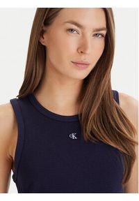 Calvin Klein Jeans Sukienka codzienna LV047F235G Fioletowy Slim Fit. Okazja: na co dzień. Kolor: fioletowy. Materiał: bawełna. Typ sukienki: proste. Styl: casual #2