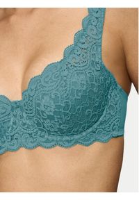 Triumph Biustonosz z fiszbiną Amourette 10209584 Turkusowy. Kolor: turkusowy. Materiał: syntetyk