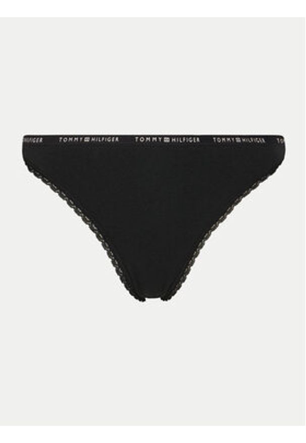 TOMMY HILFIGER - Tommy Hilfiger Komplet 3 par stringów UW0UW05954 Kolorowy. Materiał: bawełna. Wzór: kolorowy
