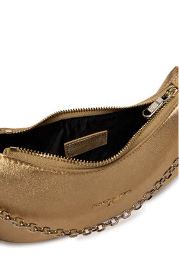 Patrizia Pepe Torebka 8B0309/L138-Y442 Złoty. Kolor: złoty. Materiał: skórzane