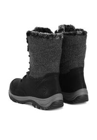 Rieker Trzewiki M9643-01 Czarny. Kolor: czarny. Materiał: materiał #2