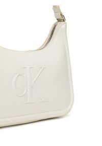 Calvin Klein Torebka Bold Ck Small Shoulder Bag LV04F3230G Biały. Kolor: biały. Materiał: skórzane #3