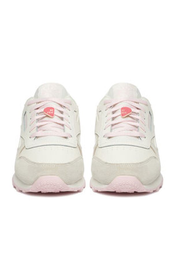 Reebok Sneakersy EO-CLASSIC LEATHER 100224475 Écru. Kolor: kremowy. Materiał: skóra. Model: Reebok Classic