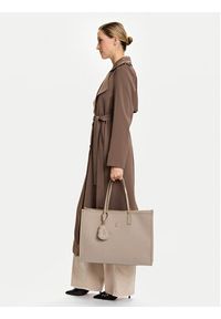 TOMMY HILFIGER - Tommy Hilfiger Torebka Th City Large Tote Melton AW0AW18215 Beżowy. Kolor: beżowy #4