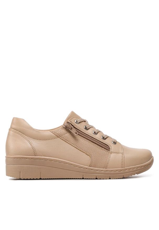 Sneakersy Go Soft. Kolor: beżowy