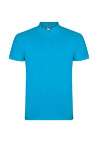 ROLY - Męska Koszulka Polo Star. Typ kołnierza: polo. Kolor: niebieski #1