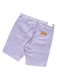 Wrangler - SPODENKI WRANGLER 5 POCKET SHORT HEIRLOOM LILAC W14CLV33C. Materiał: jeans. Wzór: aplikacja #7