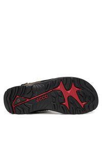 ecco - ECCO Sandały 06956455894 Khaki. Kolor: brązowy. Materiał: nubuk, skóra #6