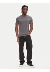 Tommy Jeans T-Shirt DM0DM04411 Szary Slim Fit. Kolor: szary. Materiał: bawełna