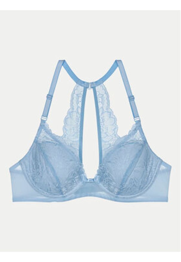 Triumph Biustonosz z fiszbiną Amourette Charm 10217747 Niebieski. Kolor: niebieski. Materiał: syntetyk