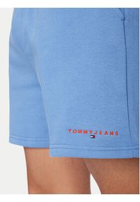 Tommy Jeans Szorty sportowe DM0DM22697 Niebieski Regular Fit. Kolor: niebieski. Materiał: bawełna. Styl: sportowy #2