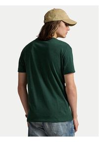 Polo Ralph Lauren T-Shirt 710671438460 Zielony Custom Slim Fit. Typ kołnierza: polo. Kolor: zielony. Materiał: bawełna #4
