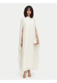 Vero Moda Sukienka wieczorowa Jasmine 10347654 Kremowy Relaxed Fit. Kolor: kremowy. Materiał: syntetyk. Styl: wizytowy #2