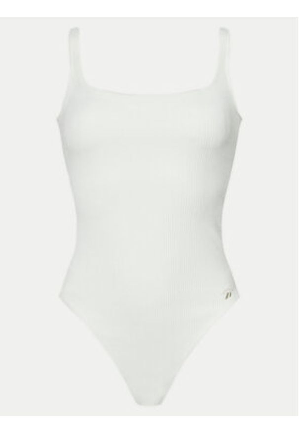 Reebok Body Bodysuit 100200750 Biały Slim Fit. Kolor: biały. Materiał: syntetyk