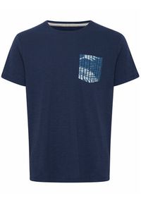 Blend T-Shirt 20715017 Granatowy Regular Fit. Kolor: niebieski. Materiał: bawełna