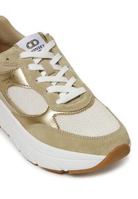 TwinSet - TWINSET Sneakersy 251TCP02E Złoty. Kolor: złoty. Materiał: materiał