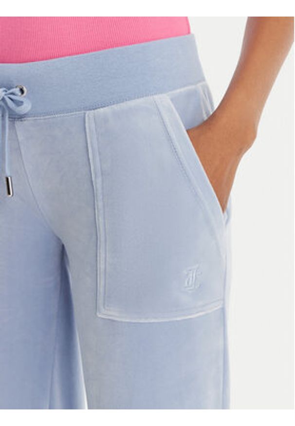 Juicy Couture Spodnie dresowe Layla JCSEBJ001 Błękitny Flared Leg. Kolor: niebieski. Materiał: syntetyk