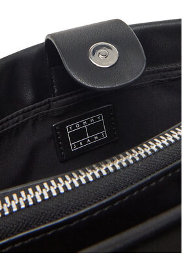 Tommy Jeans Torebka Tjw American Cool Shoulder Bag AW0AW17295 Czarny. Kolor: czarny. Materiał: skórzane