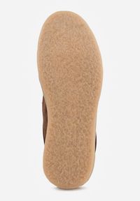 Renee - Brązowe Półbuty z Zamszu Naturalnego ze Skórzaną Wkładką i Przeszyciami Oaraneva. Kolor: brązowy. Materiał: zamsz, skóra. Styl: elegancki #6