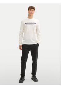 Tom Tailor Denim Longsleeve 1043888 Biały Regular Fit. Kolor: biały. Materiał: bawełna. Długość rękawa: długi rękaw #5