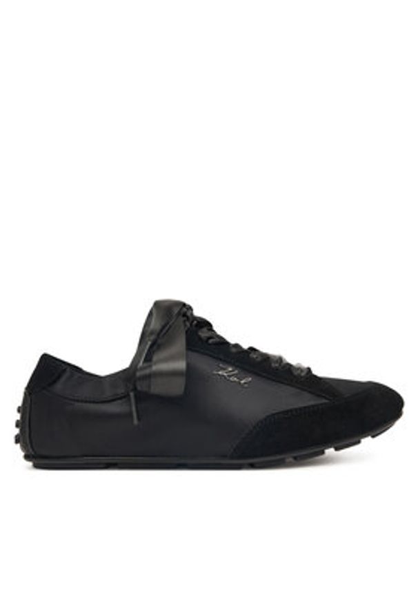 Karl Lagerfeld - KARL LAGERFELD Sneakersy Ariella KL40820 Czarny. Kolor: czarny. Materiał: zamsz, skóra