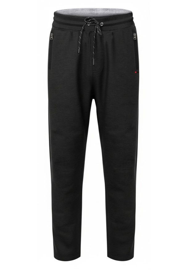 Wygodne i Lekkie Męskie Spodnie Dresowe - Pako Jeans - Czarne. Kolor: czarny. Materiał: bawełna. Styl: sportowy