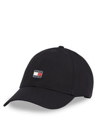 Tommy Jeans Czapka z daszkiem Tjw Heritage Plaque Cap AW0AW16986 Czarny. Kolor: czarny. Materiał: bawełna, materiał