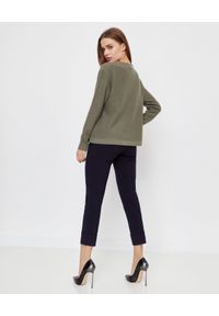 HEMISPHERE - Kaszmirowy sweter z wiązaniem. Kolor: zielony. Materiał: kaszmir. Długość rękawa: długi rękaw. Długość: długie. Sezon: zima, jesień. Styl: klasyczny #2
