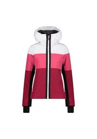 Kurtka damska narciarska CMP 33W0706. Kolor: czerwony, wielokolorowy, biały. Sezon: zima. Sport: narciarstwo #1