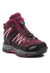 CMP Trekkingi Kids Rigel Mid Trekking Shoe Wp 3Q12944 Bordowy. Kolor: czerwony. Materiał: zamsz, skóra #4