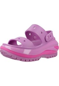 Klapki Crocs Model Classic Mega Crush Sandal Kolor Fioletowy. Kolor: fioletowy. Materiał: materiał, syntetyk